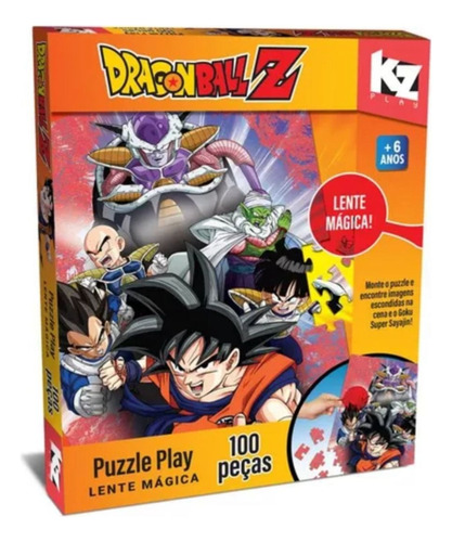 Quebra Cabeça Lente Mágica Dragon Ball Z 100 Peças 1262 Elka