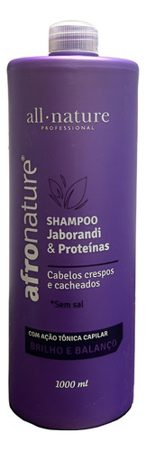 Shampoo Capilar Jaborandi E Proteínas Afro All Nature 1000ml