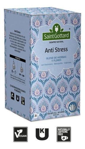 Té Saint Gottard Línea Dulces Sueños Pack X 2 De 20 Saquitos