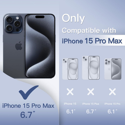 Funda Jetech Para iPhone 15 Pro Max Ultra Slim