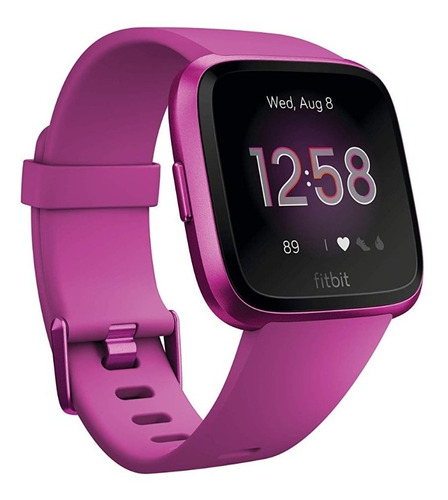 Fitbit Versa Lite Edition Mulberry Smartwatch Bluetooth