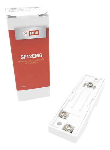 8 Botones De Pánico Sfire 23 X 75 X 15 Mm Blanco Sf12emg