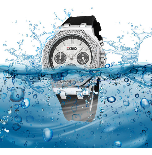 Reloj Zoea Ez8045b Plata Neutro Cuarzo Resistente Agua 30m
