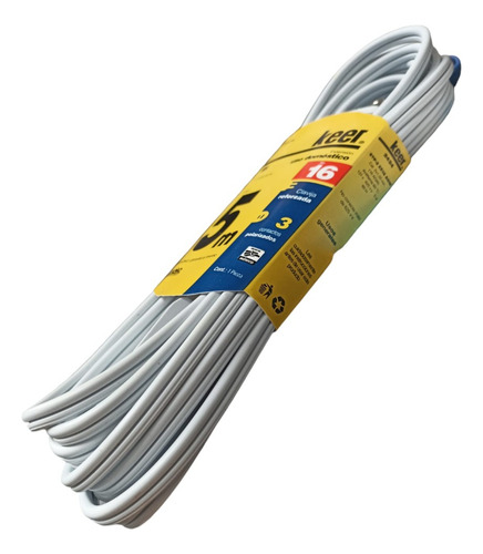 4 Pzas Extensión Doméstica Keer 5 Mts 2 Conductores 5 A