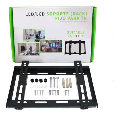Imagem 3 de 7 de Suporte Fixo Parede Tv Tamanho Pequeno E Médio Vesa 200