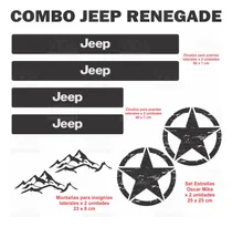 Comprar Calcos Jeep Renegade Combo Tuning Estrella Montañas Zocalos