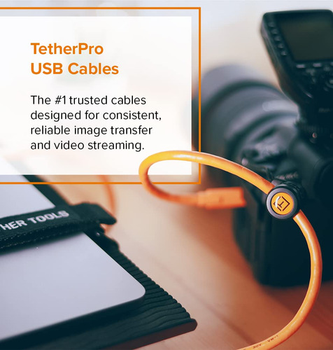 Cable Tether Tools Tetherpro Usb-c A Usb-c En Ángulo Recto O