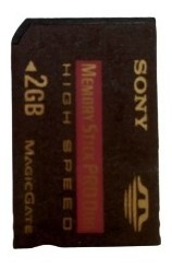 Imagem 3 de 4 de 6 Cartão De Memória Sony Memory Stick Pro Duo 2gb