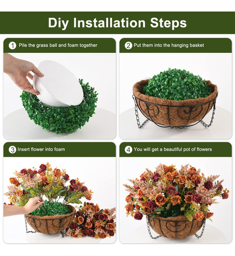 Flores Colgantes En Cesta Para Decoración De Interiores Y Ex