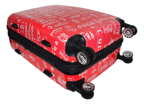 Maleta Coca Cola® Rígida Mediana 24 Inch Expandible 8 Ruedas Color Rojo