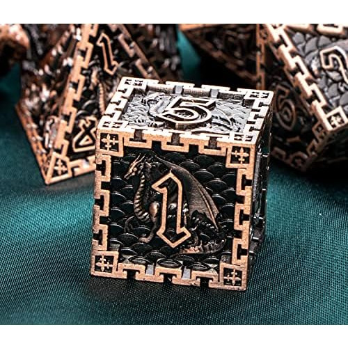 Dados De Metal D&d Dungeons And Dragons Juego De Dados ...