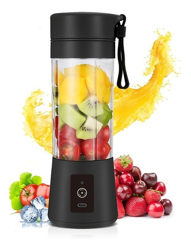 Vaso Batidora Portátil Para Jugo Agua 380 Ml Recargable Usb