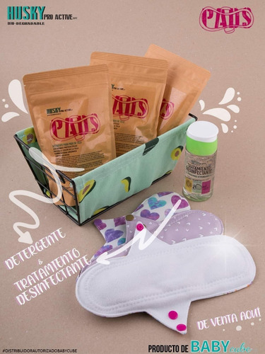 Husky Detergente Para Pads O Toallas Femeninas Ecológicas