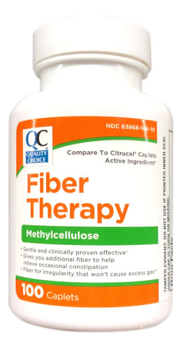 Quality Choice Cápsulas De Terapia Con Fibra 100 Unidades