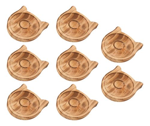 Bandeja Redonda Para Pulseras De Madera, 8 Unidades, Con For