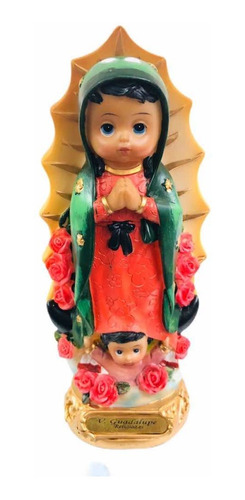 Virgen De Guadalupe Carita De Bb En Porcelana 20cm