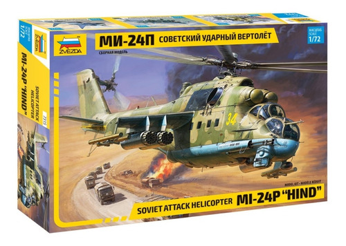 Mi - 24p Hind  Helicóptero De Ataque By Zvezda # 7315  1/72
