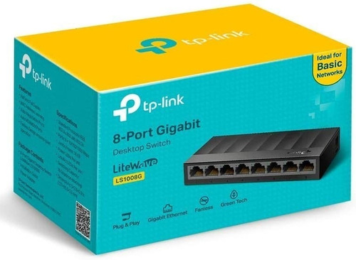 Imagen 1 de 9 de Switch Suiche 8 Puertos Rj45 Cable Multiplicador Cable Ether