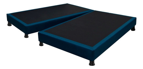 Base Cama Dividida 120 X 190 Dormilandia Color Azul