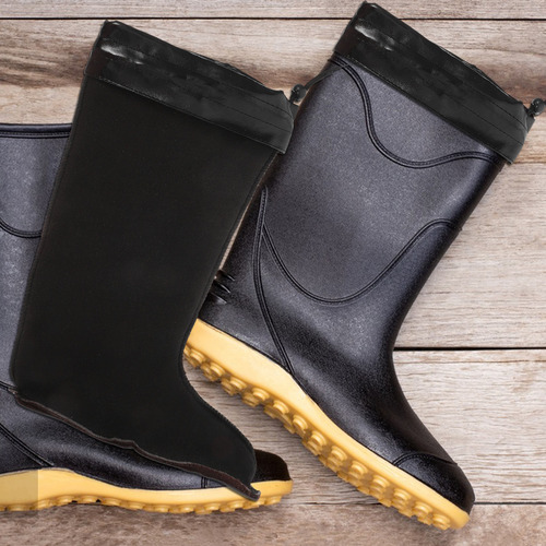 1 Par De Calcetines Térmicos De Felpa Y Cálidos Para Botas
