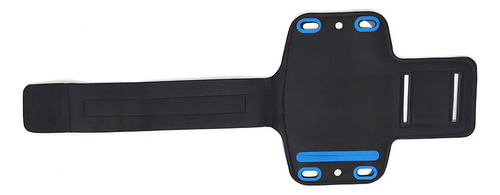 Braçadeira Porta Celular P/ Exercício Físico Neoprene Lycra Cor Azul