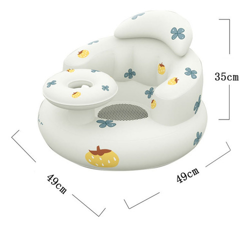 Asiento Inflable Para Bebés Con Bandeja, Silla Inflable