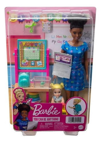Barbie You Can Be Anything Professora Negra Hcn20 - Mattel