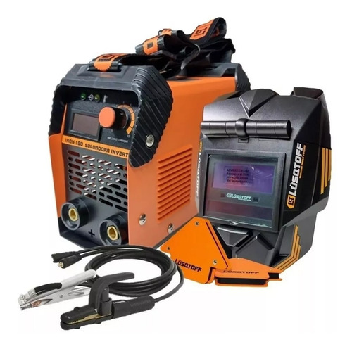 Imagen 2 de 10 de Mega Kit Soldador Lüsqtoff Megairon180-9 Inverter Accesorios