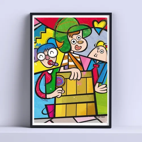 comprar Cuadro El Chavo Del 8 Caricatura Deco 30x40cm Listo P Colgar