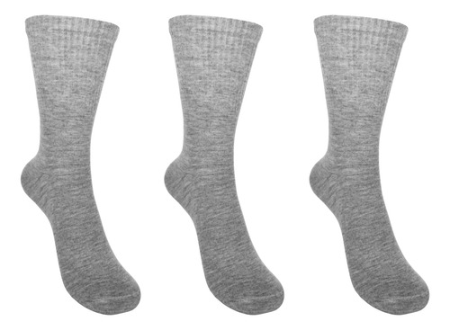 Calceta Deportiva 3 Pares - 80% Algodon Varios Colores
