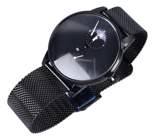Xing Reloj Delgado De Cuarzo Para Hombre Moonphase Con