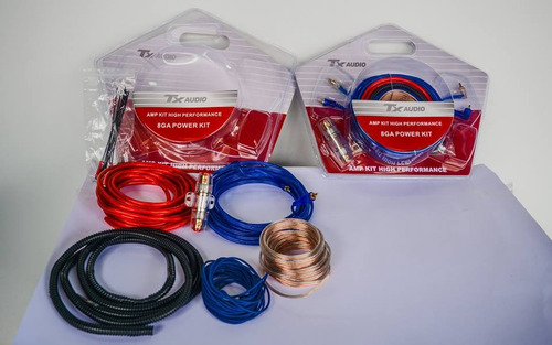 Kit De Cables 8 Gauge Portafusible Rca Potencia Woofer