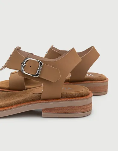 Sandalias Viamo De Cuero Modelo Grazia Moda Anda Mujer 38.493