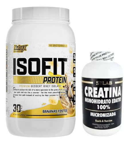 Nutrex Isofit Whey Protein 2lb + Creatina Sylab 300g