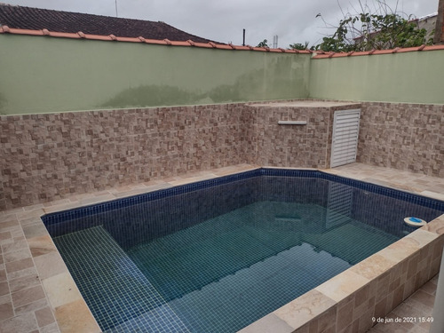 Imagem 10 de 12 de Casa Na Praia, Com Churrasqueira E Piscina, Use Seu Fgts .