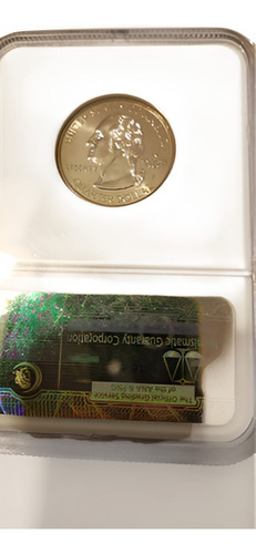 Moeda De 25 Centavos De Dólar Graduada N G C M S 66 (Usado)