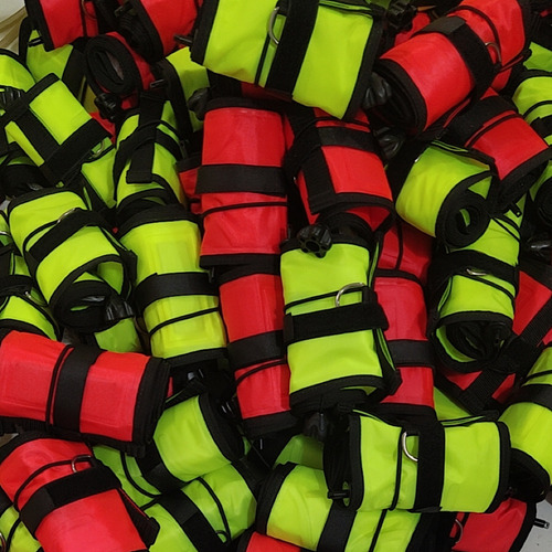 Fluorescent Yellow 1.8*18cm - 1.8cm Nylon Dive Smb Buoy