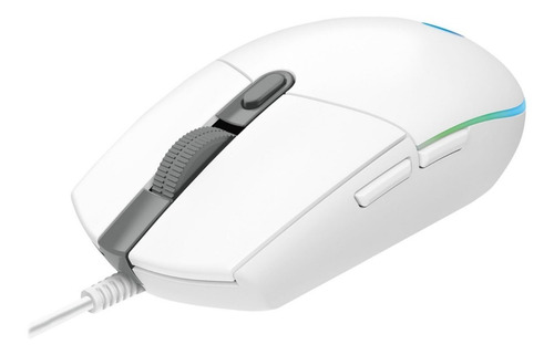 Imagen 1 de 5 de Mouse Gamer Logitech G203 Lightsync Rgb 8000 Dpi Blanco