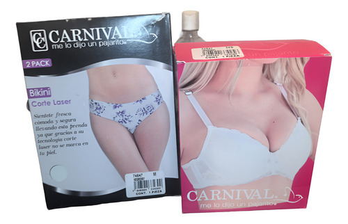 Carnival Bikini Corte Laser Para Mujer Talla Única