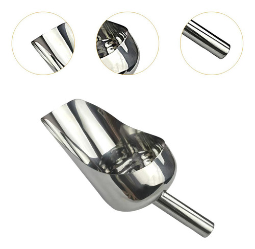 Cuchara Para Hielo De Metal, Cuchara Para Alimentos, Cuchara