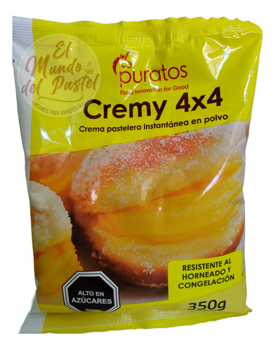 Premezcla Cremy 4x4 Crema Pastelera Puratos 350 Gramos