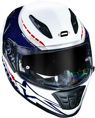 Capacete Norisk Ff302 Grand Prix Com Viseira Solar Tamanho Do Capacete 57/58 Cor Estados Unidos Us Branco