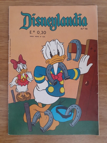 Cómic Disneylandia Año 3 Número 98 Editora Zig Zag 1964