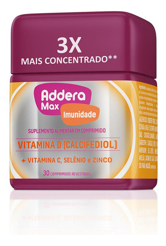 Addera Max Imunidade 30 Comprimidos
