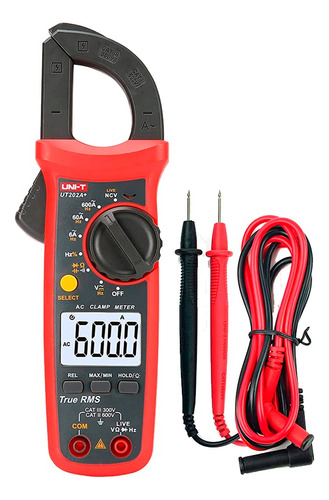 Pinza Amperimetrica Ac 600a True Rms Ncv Uni-t Ut-202a+