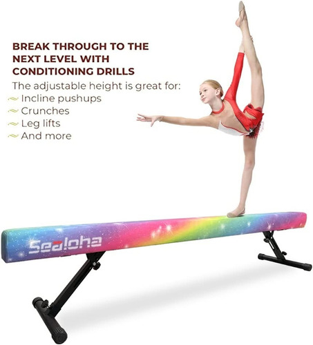 Viga De Equilibrio Ajustable Plegable 8ft Multicolor Sealoha
