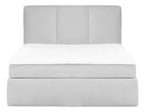 comprar Cama + Colchón 2 Pillow + Cabecero King Acacia Gris Plata