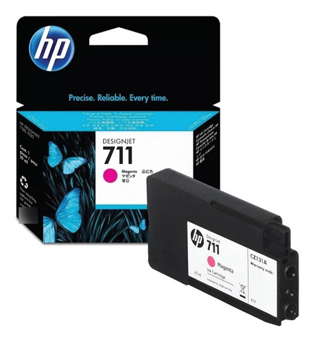 Imagen 4 de 6 de Cartucho Hp 711 Magenta Original Cz131a Plotter T120 T520