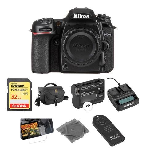 Nikon D7500 Dslr Camara Body Deluxe Kit