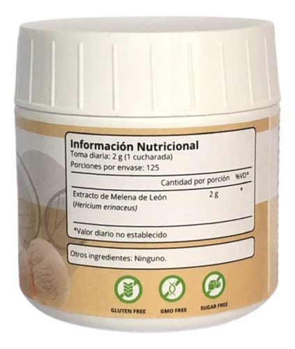 Melena De León En Polvo 250 Gr Extracto Premium